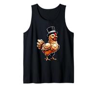 Chicken Wearing A Hat Tank Top