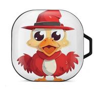 Chicken Wearing Hat Headphone Protective Case, Earphone Case For Galaxy Buds Live, Galaxy Buds Pro, Galaxy Buds2, Galaxy Buds 2 Rro Series Headphones