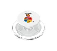Chicken Where My Money Goes Pie Chart Chicken Math PopSockets PopGrip for MagSafe