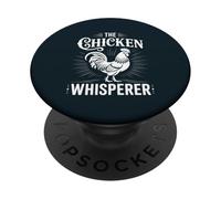 Chicken Whisperer Poultry Farmer Rooster PopSockets Adhesive PopGrip