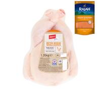 Chicken Whole Medium with Rajah Chicken Seasoning 100gr - Fresh Medium Whole Chicken for Family Meals & Roasting - Fresh Halal Meat Pack