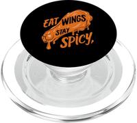 Chicken Wings Wing Hot Cooked Chicken Fast Food PopSockets PopGrip for MagSafe