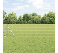 Chicken Wire Dog Fence Outdoor, Euro Fence Silver 0.8 x 10 m Hot dip Galvanized Iron for Garden, Yard, Balcony, Outdoor