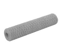 Chicken Wire Fence 25x0.75m Grey PVC-Coated Steel Hex Mesh Roll 36mm 0.93mm Wire