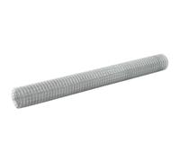 Chicken Wire Fence Galvanised Steel 10x1.5m Silver 19x19mm Mesh Heavy Duty Roll