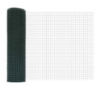 Welded Wire Fence Green 0.4 x 100 m Steel Garden Panel Roll Durable Trim Secure