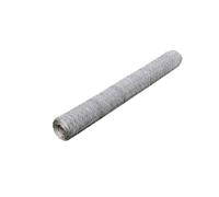 Vidaxl Chicken Wire Fence Galvanised Steel 25X1.5 M Silver
