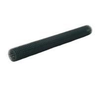 vidaXL Chicken Wire Fence Steel with PVC Coating 10x1.5 m Green
