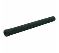 Chicken Wire Fence Green 25x1.5m Steel PVC Coated Hex Mesh 0.7mm DurableRoll DIY