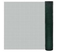 Chicken Wire Fence Green 25x1m Galvanised Steel PVC Coated 12x12mm Mesh Longlife