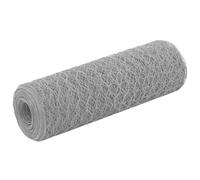 Chicken Wire Fence Grey 25x0.5m Steel PVC Coated Heavy Duty Roll Hex Mesh 0.7mm