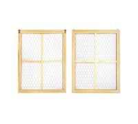 Chicken Wire Frame 2-Pack Unfinished Wood Picture Frame for Homemade Crafts(Outer 12 x 16 in, Interior 10.3 x 14 in)