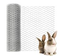 Chicken Wire - Hexagonal Netting Roll, Galvanized Fence, Garden and Farm Protection | Accessory for Poultry Animal Plants, Craft Projects