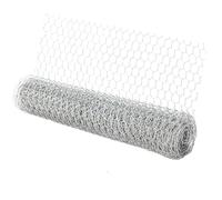 Chicken Wire Mesh, 40cm x 10m Floral Chicken Wire Net Galvanized Hexagonal Wire Netting for Crafts and Gardening