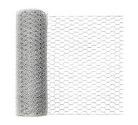 Chicken Wire Mesh - Galvanised Wire Mesh | Galvanised Metal Roll Up Barrier | Garden Fence | For Pets, Ducks, Animals, Chicken Coop, Trellis, Balcony, Flower Bed, P