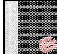 Chicken Wire Mesh Roll 10m Plastic Mesh Fencing Poultry Breeding Netting Garden Balcony Fence Mesh for Home Décor and Gardening, Temporary Fencing for Yard (40cm x 10m, White)