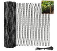 Chicken Wire Mesh Roll & Plastic Mesh Fencing- 40cm x 5m Heavy-Duty Garden Netting for Poultry Farming, Chicken Coops and Balcony Protection - Rust-Proof Wire Netting for the Garden