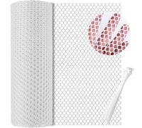 Chicken Wire Mesh Roll Plastic Mesh Fencing Hexagonal Garden Balcony Fence Mesh 40cm x 6m Poultry Breeding Netting for Gardening Yard