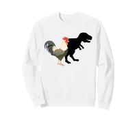 Chicken With A T-Rex Shadow. Funny Evolution Sweatshirt