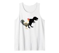 Chicken with A T-Rex Shadow. Funny Evolution Tank Top