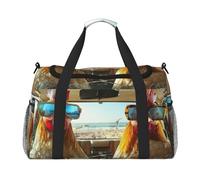 Chicken with Broken Glass Pattern Waterproof Weekender Bags Duffel Bag Large Carry On Hand Luggage Bags Foldable Tote Bag for Travel Sports Gym Dance