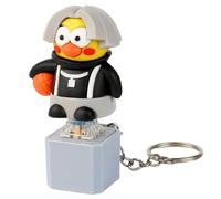 Chicken with Sound, Novelty Keychain for Men - Chicken Keyboard Button Clicker with LED Light and Sounds - Anti-Stress Fidget Toy, Fun Basketball Design