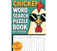 Chicken Word Search Puzzle Book: Chicken Lovers, Chicken Keepers and Crazy Chicken Ladies| Easy to Read | 6x9 Inches, 110 Pages | 50+ Puzzles… Gift for Vacations, Holidays and Free Time