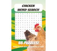 Chicken Word Search: Word Searches with Easy to Read Print about Chicken Keeping, Backyard Chickens, Chicken Breeds and More | 6x9 inches, 110 pages | ... Gift for Holidays, Free Time and Relaxing.