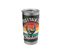 Chicken Yes I Talk to Chickens Stainless Steel Insulated Tumbler