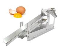 Chicken Yolk Separator, 304 Stainless Steel Egg Filter, Adjustable Height, 500-800 Eggs/Hour, Commercial-Grade Separation Machine for Home Kitchen