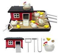 Chicken Zen Garden for Desk, Funny Desktop Zen Sand Box Gifts for Coworker