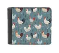 Chickens and Eggs Novelty Wallet Slim Front Pocket Bifold Wallet with ID Credit Card Holder for Women Men