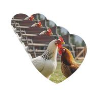 Chickens and Farm Car Air Freshener Cards for Women Men 4 Pack Cute Car Accessories Long Lasting Scent Car Diffuser Hanging Auto Aromatherapy Tablets Car Fresheners Gifts