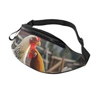 Chickens and Farm Fanny Pack for Men Women, Waterproof Sports Waist Bag Fashion Belt Bag Crossbody Bags Hip Bum Bag with Adjustable Strap Large Sling Bag Purse for Travel Hiking