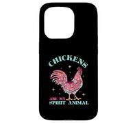 Chickens Are My Spirit Animal Tribal Chicken Case for iPhone 15 Pro