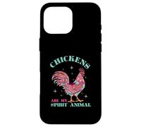 Chickens Are My Spirit Animal Tribal Chicken Case for iPhone 16 Pro Max
