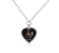 Chickens Are My Spirit Urn Necklace for Ashes Pet Dog Cat Cremation Jewellery Alloy Memorial Keepsake Pendant