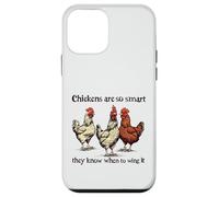 Chickens Are So Smart They Know When To Wing It Pun Case for iPhone 12 mini