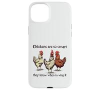 Chickens Are So Smart They Know When To Wing It Pun Case for iPhone 15 Plus
