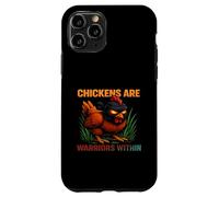 Chickens Are Warriors Within Funny Poultry Ninja Case for iPhone 11 Pro