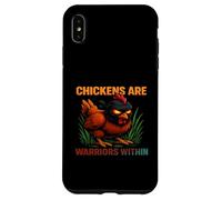 Chickens Are Warriors Within Funny Poultry Ninja Case for iPhone XS Max