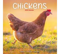 Chickens Calendar 2026 Square Farm Animals & Birds Wall Calendar - 16 Month