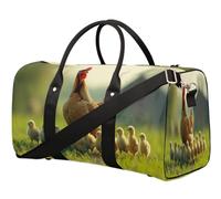 Chickens Chicks Travel Duffle Bag for Women Men Girls Boys Weekend Overnight Bags 22.7 L Tote Cabin Luggage Bag for Sports Gym Yoga
