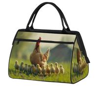 Chickens Chicks Travel Duffle Bag for Women Men Kids Boys Girls Weekend Overnight Bags 24 L Holdall Tote Cabin Bag for Sports Gym Yoga