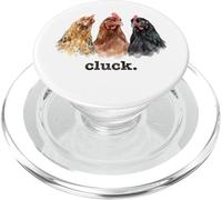 Chickens Cluck Funny Chicken Lover Funny Cluck PopSockets PopGrip for MagSafe