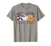 Chickens Ghost Witch Halloween Costume Tonight We Fly T-Shirt