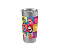 Chickens Pop Art Chicken Lover Farmer Stainless Steel Insulated Tumbler