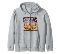 Chickens The Original Nuggets Funny Poultry Farm Humor Zip Hoodie
