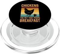 Chickens The Pets Who Poop Breakfast PopSockets PopGrip for MagSafe