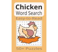 Chickens Word Search: Word Search Puzzles with Easy-to-Read Print about Chickens | 6x9 inches | 110 pages | 50+ Puzzles...Gifts, Vacations & Holidays